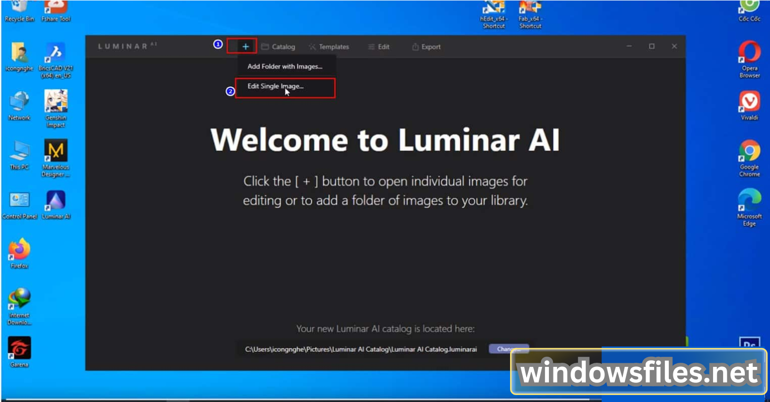 Luminar AI Edit Single Image