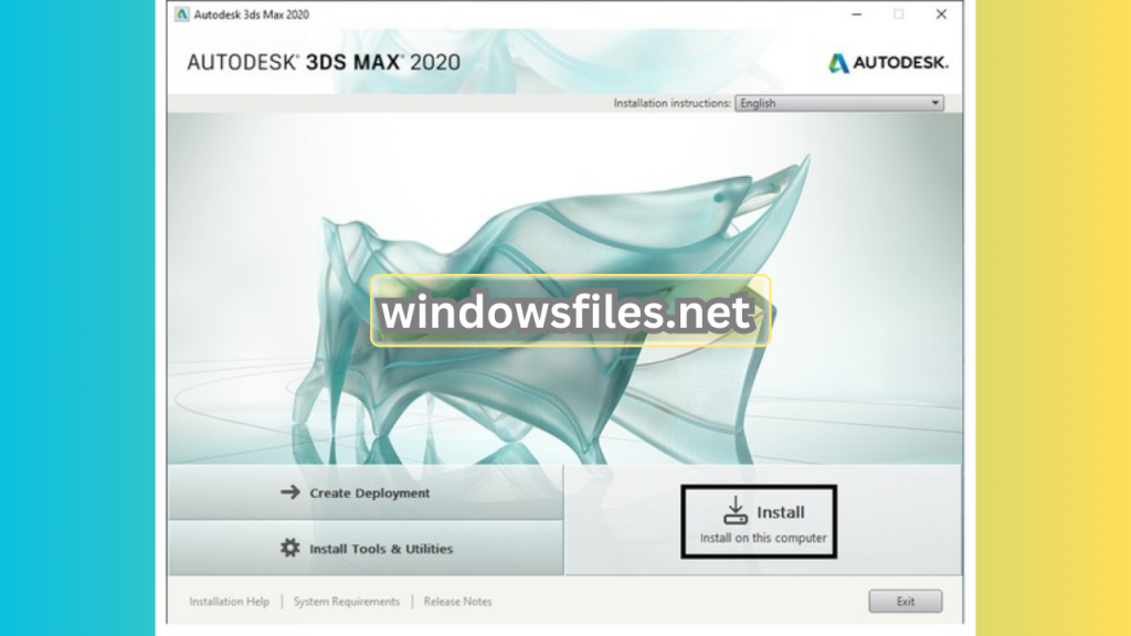 Autodesk 3Ds max Install on this computer