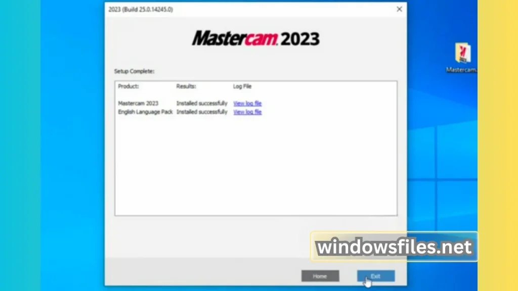 Mastercam 2023 Exit